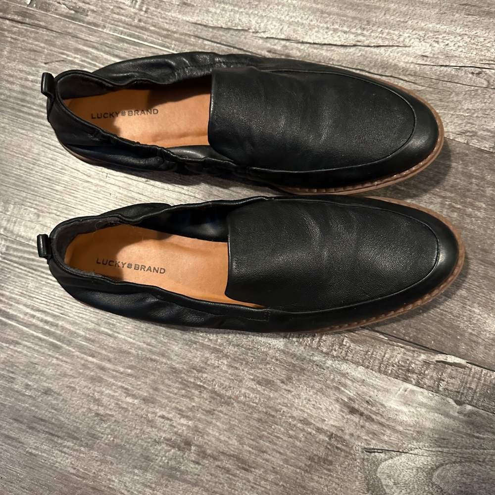 Lucky Brand Maeki Loafer black leather EUC